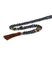 Collar Antracite Mala Tibetani 108 Grani in Piedras semipreciosas MT19 PRANA - MT19 PRANA